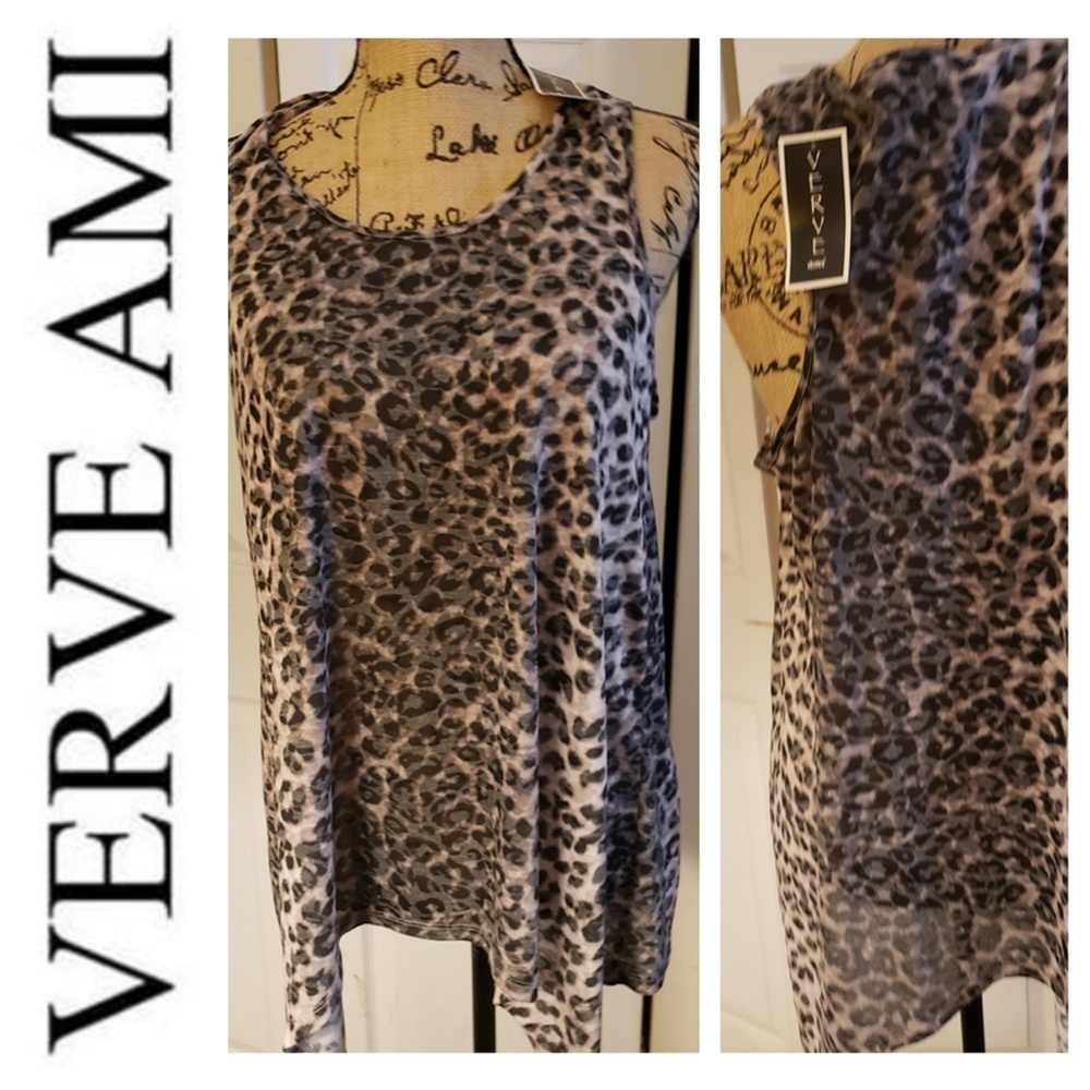 VERVE Ami, NWT, Leopard Tank Adorable.